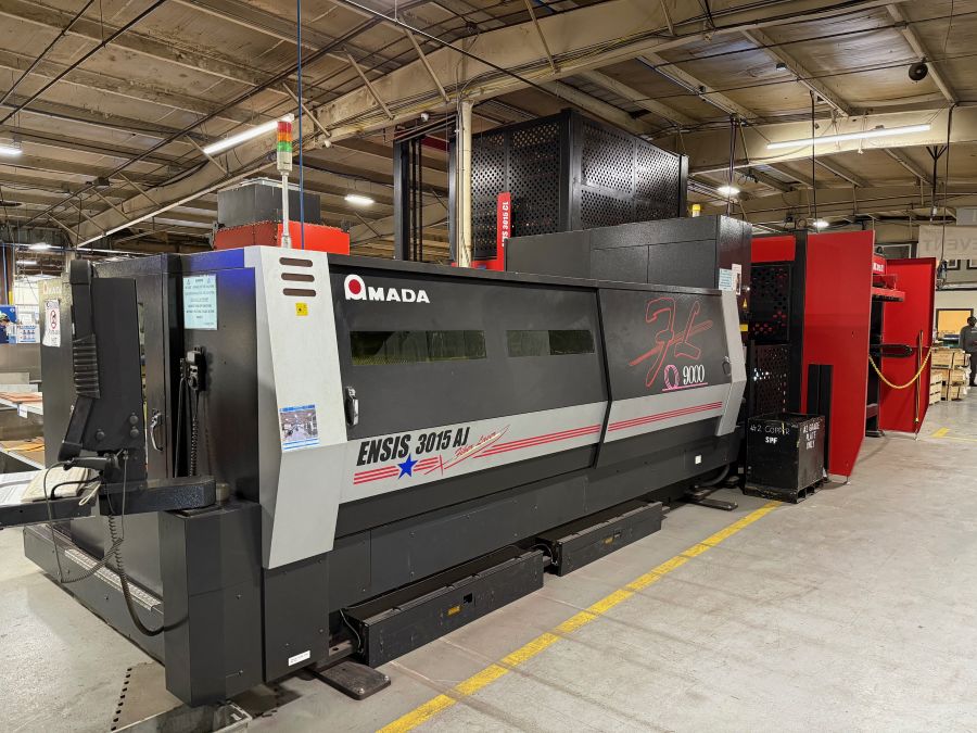 1144-Amada-ENSIS-3015AJ-Fiber-9kW-Front-Angle