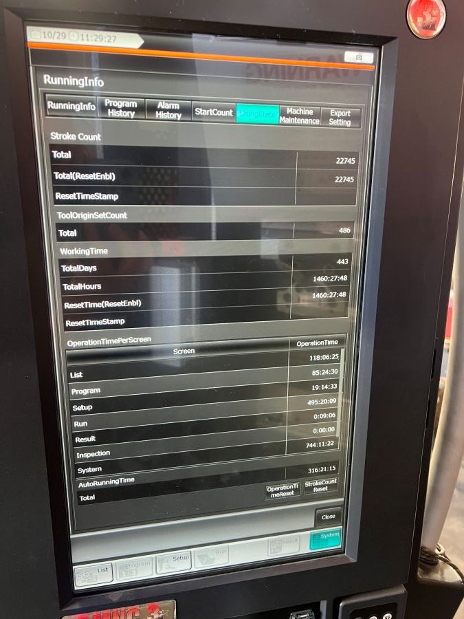 1236-Amada-EG4010-Hours-Screen