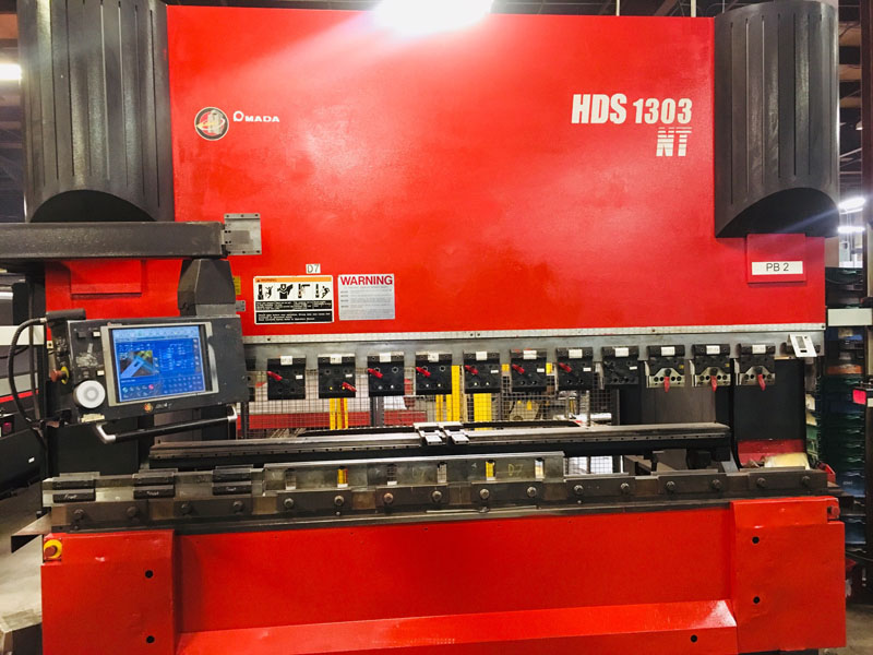 143-Ton Amada HDS-1303NT Press Brake - Front