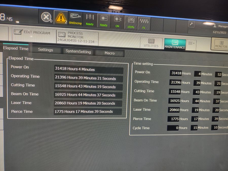 855-Amada-Ensis-3015AJ-Hours